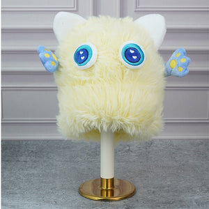 Yellow Furry Monster 3d style Winter Cap/Beanie for Kids - Winter Wear