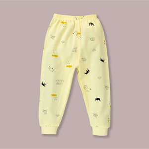 Yellow Happy Baby Full sleeves tops & pants set Unisex Kids Wear - 9 - 12 months Kids Clothing