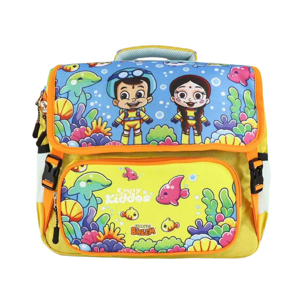 Smily Kiddos - Licensed Chhota Bheem Preschool Backpack I -Yellow