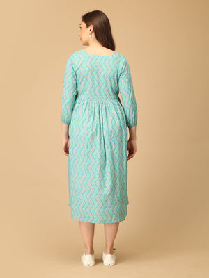 ZigZag Zest Maternity and Nursing Dress - DRS - SK - ZGZST - S