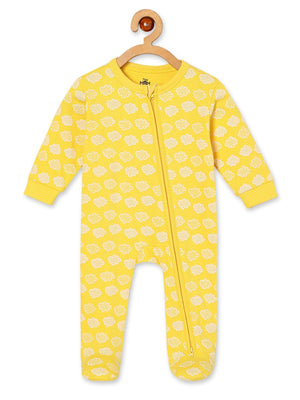 Zipper Romper Combo of 2: Buttercream Clouds and Lavender Twinkle Zipper Romper - ROM2 - ZP - BCRLT - PM