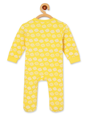 Zipper Romper Combo of 2: Buttercream Clouds and Lavender Twinkle Zipper Romper - ROM2 - ZP - BCRLT - PM
