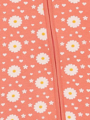 Zipper Romper Combo of 2: Coral Blossom and Lavender Infant Zipper Romper - ROM2 - ZP - CBLTN - PM