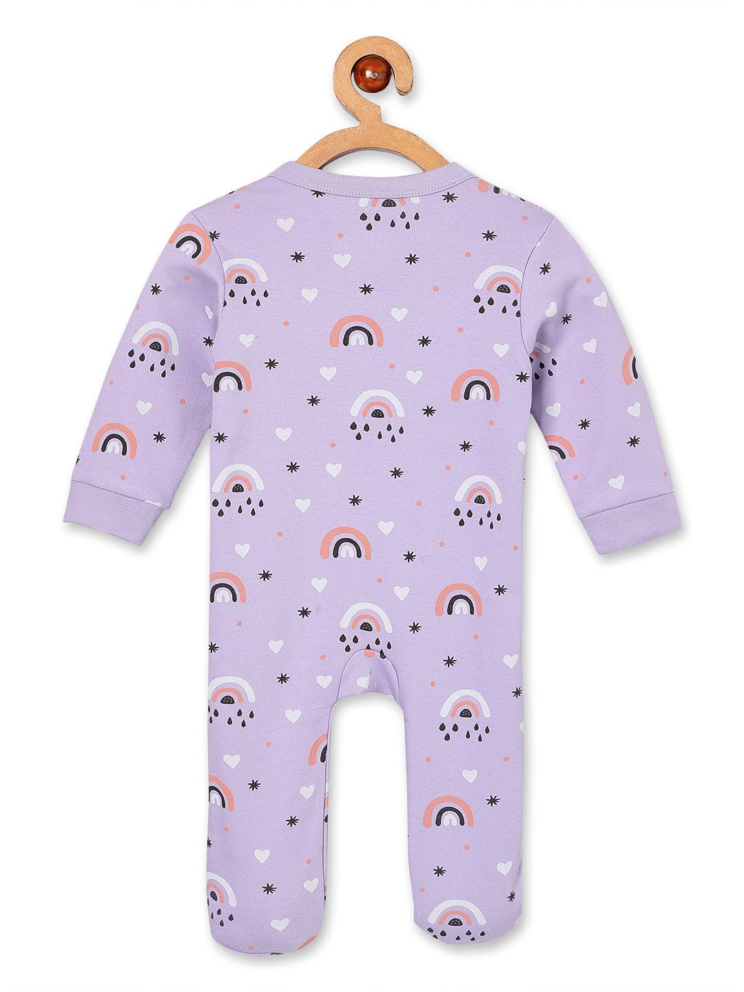 Zipper Romper Combo of 2: Coral Blossom and Lavender Infant Zipper Romper - ROM2 - ZP - CBLTN - PM