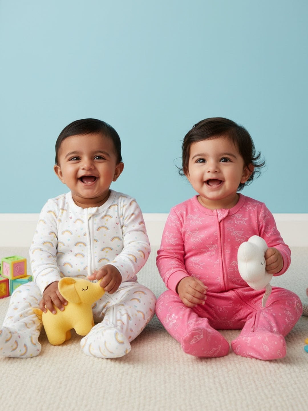 Zipper Romper Combo of 2: Fairyland - Magic Bow - Preemie Baby Romper