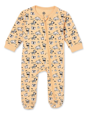 Zipper Romper Combo of 3: Buttercream Clouds, Sky Drift and Rusty Jungle Infant Zipper Romper - ROM3 - ZP - BCSRS - PM