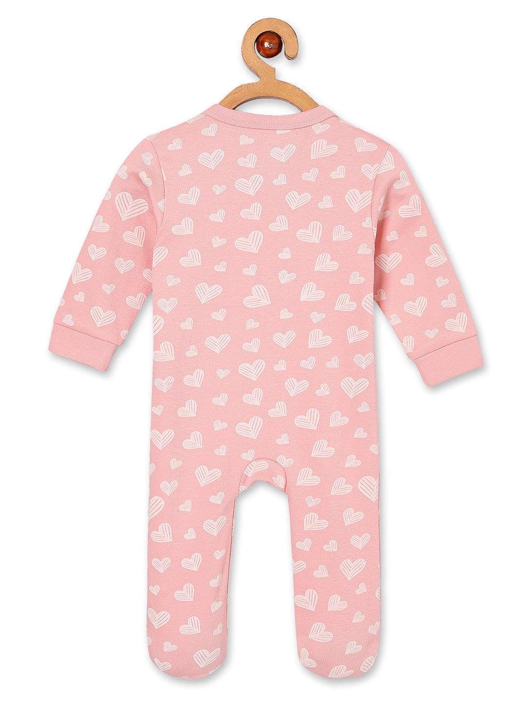 Zipper Romper Combo of 3: Lavender Twinkle, Coral Blossom and Rosy Hearts Infant Zipper Romper - ROM3 - ZP - LTCRH - PM