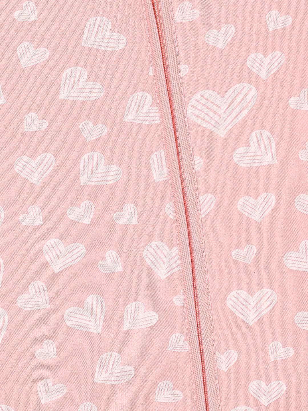 Zipper Romper Combo of 3: Lavender Twinkle, Coral Blossom and Rosy Hearts Infant Zipper Romper - ROM3 - ZP - LTCRH - PM