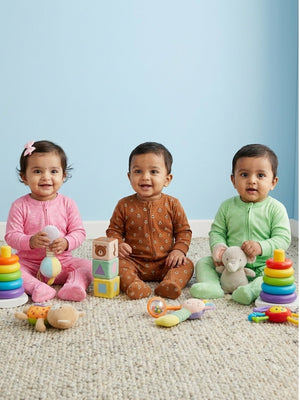 Zipper Romper Combo of 3: Vroom Vroom - Beary Best - Fairyland - Preemie Baby Romper