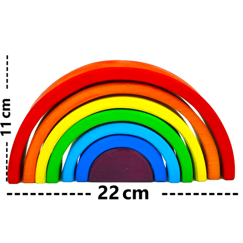 Earthy Tweens 7 Pcs Rainbow Bends & 5 Shapes Geometric Sorter