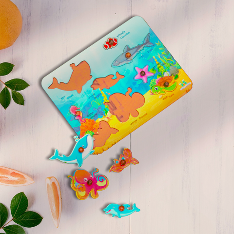 Earthy Tweens Domestic Animals & Aquatic Animals Puzzle Set