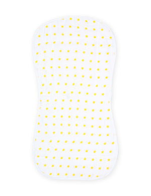 Yellow Star - Muslin Burp Cloth