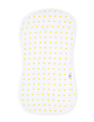 Yellow Star - Muslin Burp Cloth
