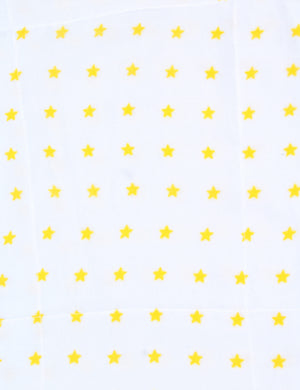 Yellow Star - Muslin Burp Cloth