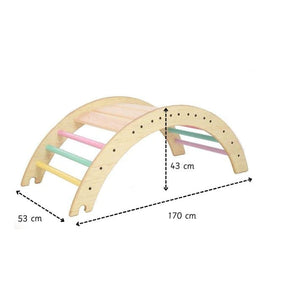 Ariro Toys Pikler Climbing Arch- Semi Colored - ARF007-SC