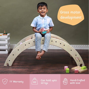 Ariro Toys Pikler Climbing Arch- Semi Colored - ARF007-SC