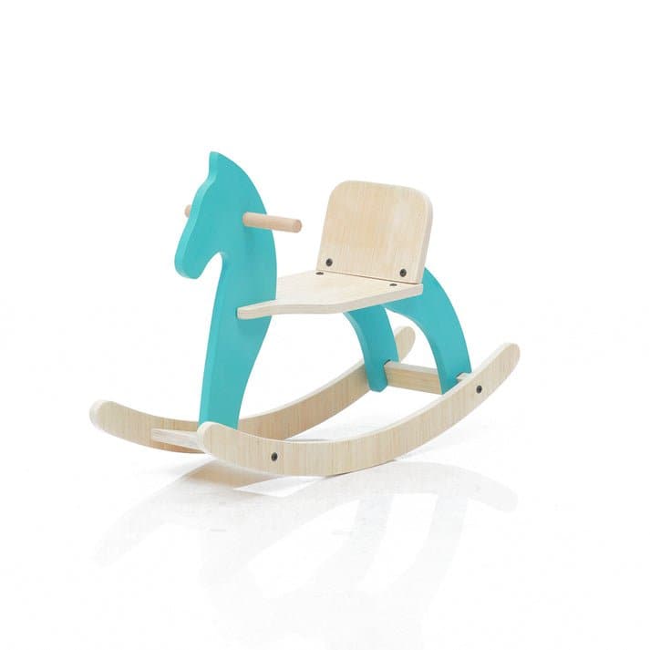 Ariro Toys Traditional Rocking Horse- Blue - ARF020-B