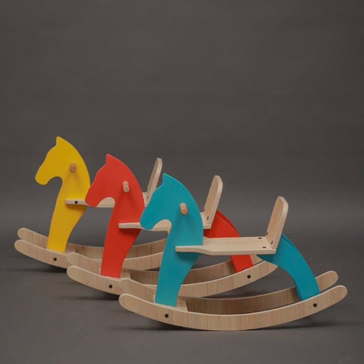Ariro Toys Traditional Rocking Horse- Blue - ARF020-B