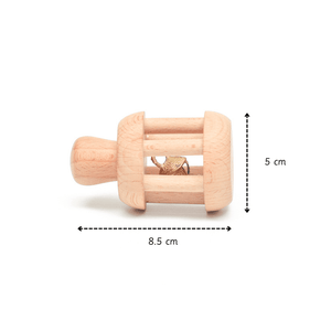 Ariro Toys Wooden Bell Rattle - ARR011