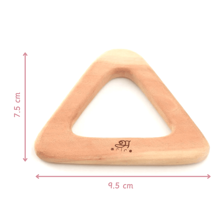 Ariro Toys Wooden Teethers-Circle & Triangle - ARTS013