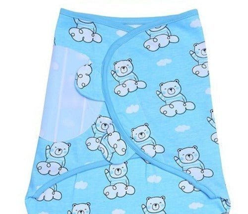 Baby Swaddle Blanket and Cap Set- Hello Bear - SWD-HLBR-0-3
