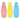 Baby Swaddle Combo- Blue, Pink & Yellow Star - SWD3-MP-BPNYL