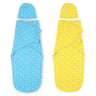 Baby Swaddle Combo- Blue & Yellow Star - SWD2-MP-BLYLS