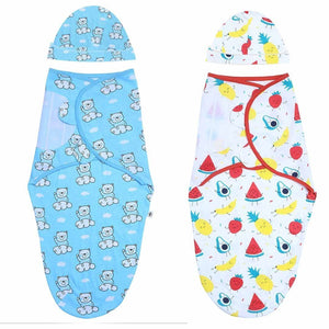 Baby Swaddle Combo- Hello Bear & Fruity Cutie - SWD-2-HBFC-0-3