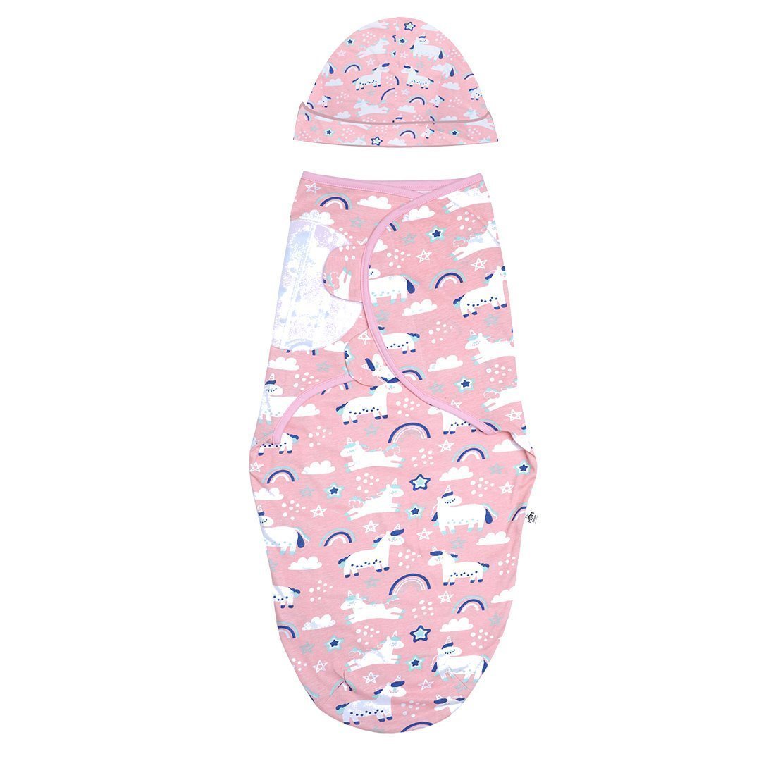 Baby Swaddle Combo- Hello Bear, Magical Unicorn & My Smoothie - SWD3-HBMUMS