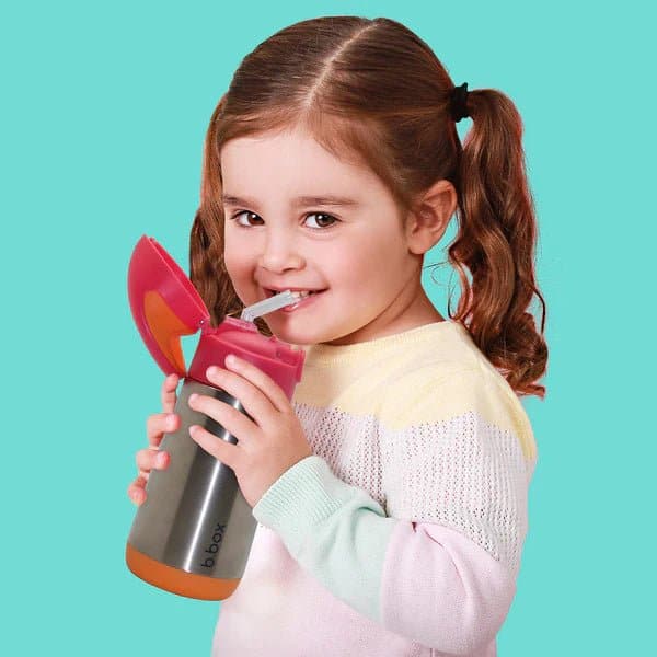 B.Box Insulated Drink Bottle Replacement Straw Top- 2 Pack - 500200