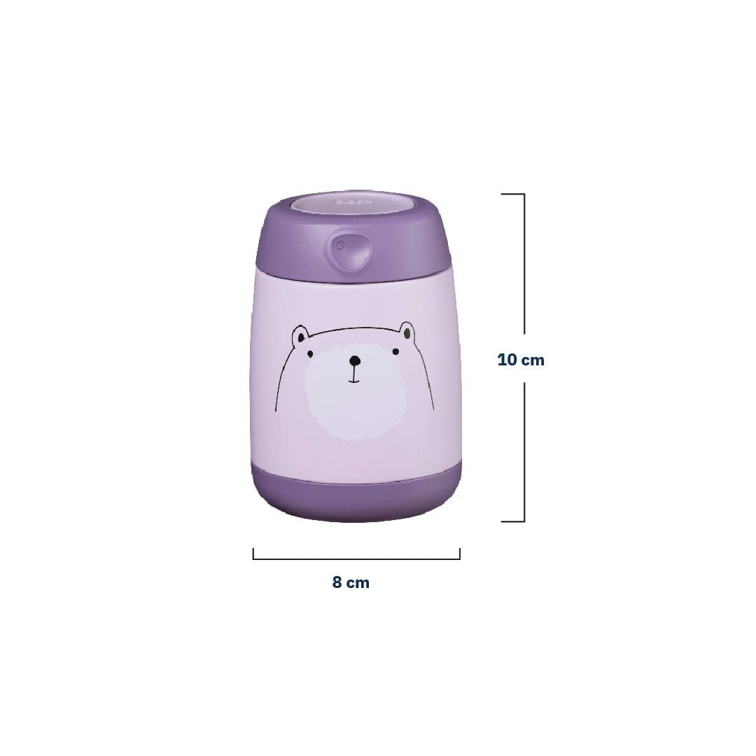 B.Box Insulated Food Jar - Mini - Bear Hugs Purple - 400309