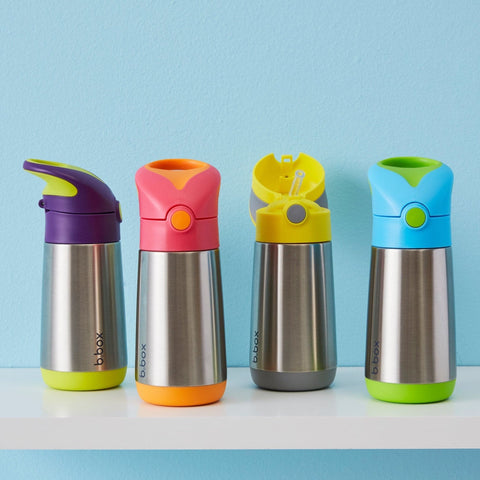 B.Box Insulated Straw Sipper Drink Water Bottle - Passion Splash