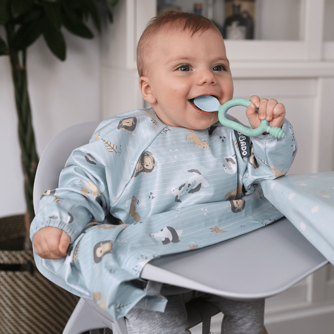 Bibado Dippit™ Multi stage Baby Weaning Spoon and Dipper- Mint & Blue | Pack of 2 - BIB044