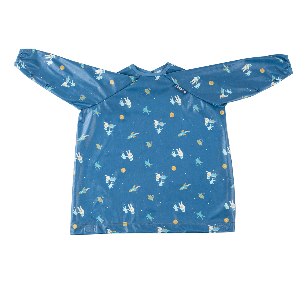 Bibado Long Sleeve Coverall Weaning Bib Astro Adventure - BIB104