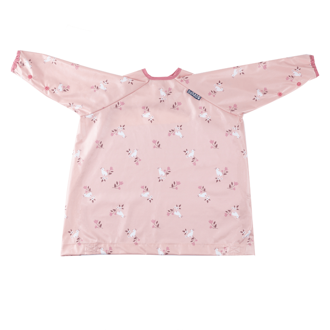 Bibado Long Sleeve Coverall Weaning Bib Curious Cottontails - BIB106