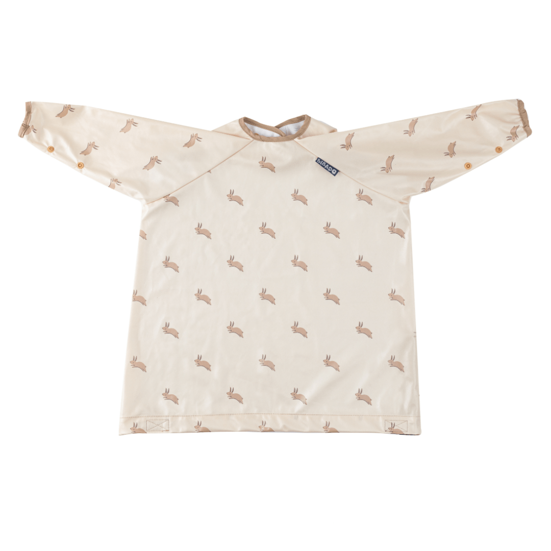 Bibado Long Sleeve Coverall Weaning Bib Happy Hares - BIB107