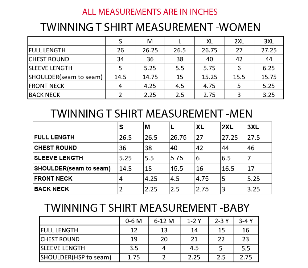 Big Fries Matching Family Twinning T shirt- Combo Of 3 - TWTS-BGFRS