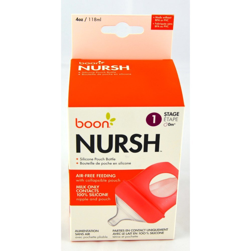 Boon Nursh Bottle- 4Oz I Coral - B11289