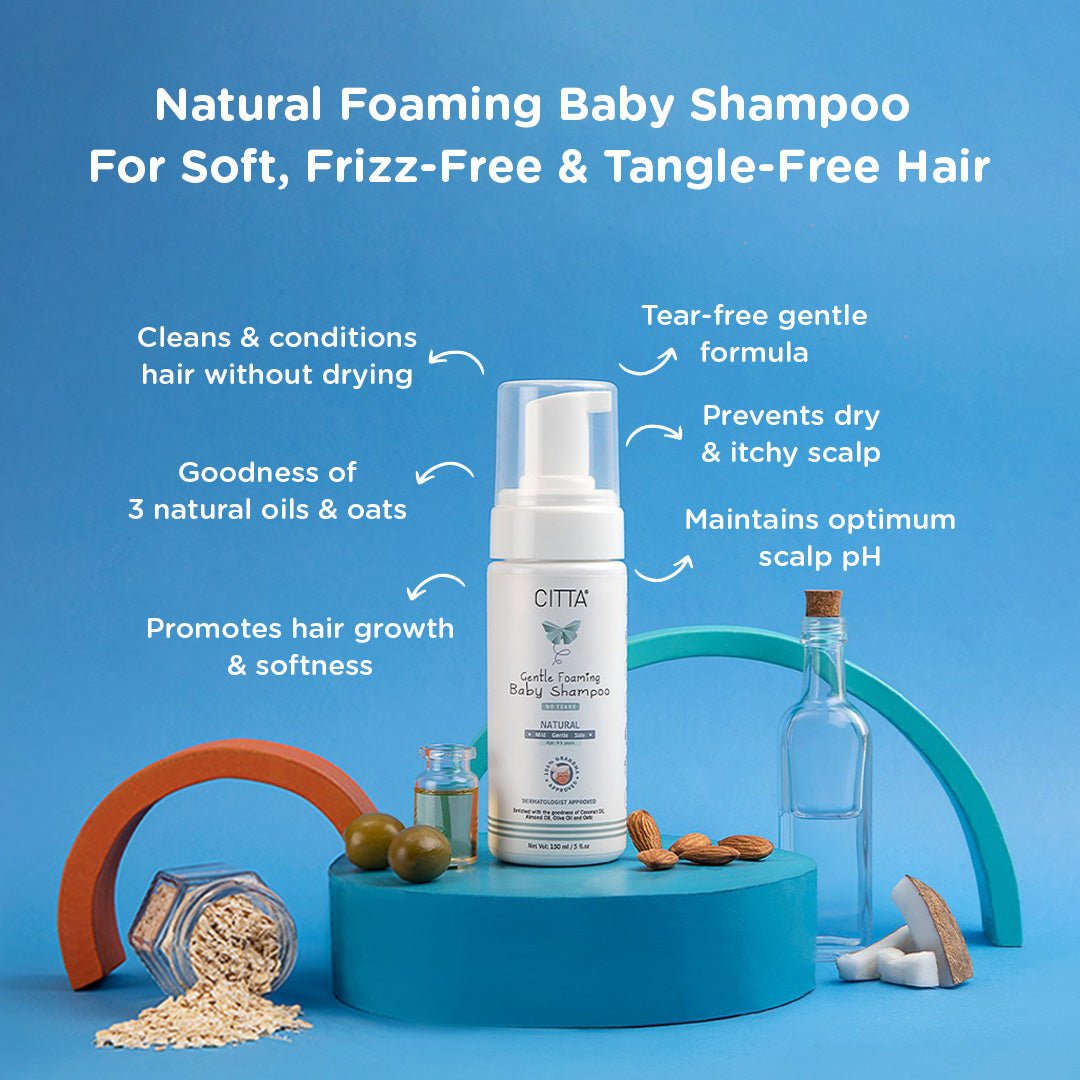 Citta Tear Free Foaming Shampoo for Babies I Pack of 1 - B-Shampoo