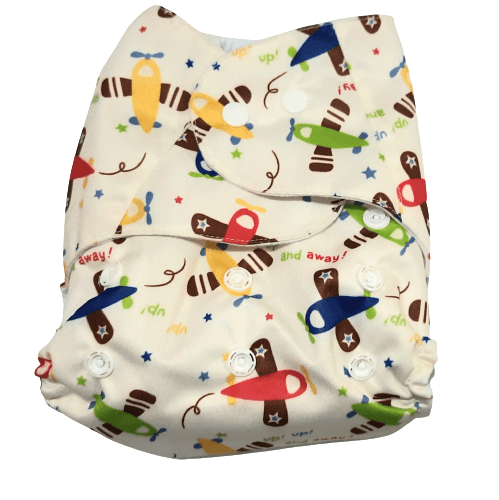Colorful Toy Plane Reusable Diaper - CD-CLFTPL-3-3