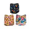 Combo of 3 Reusable Diapers - Option I - DPR-3-PMB-3-3