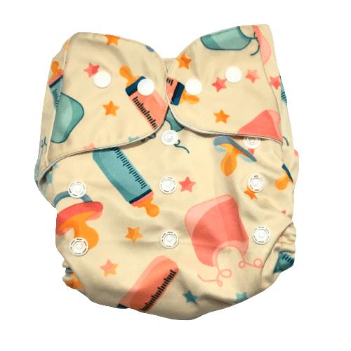 Combo of 3 Reusable Diapers - Option O - DPR-3-FBT-3-3