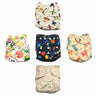 Combo of 5 Reusable Diapers - Option C - DPR-5-PBPBS-3-3