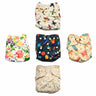 Combo of 5 Reusable Diapers - Option C - DPR-5-PBPBS-3-3