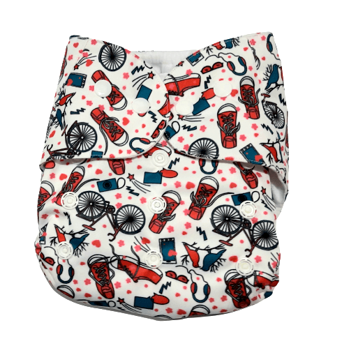 Combo of 5 Reusable Diapers - Option F - DPR-5-BTEHR-3-3