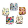 Combo of 5 Reusable Diapers - Option H - DPR-5-SHBCM-3-3