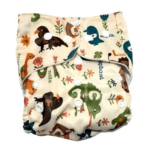 Combo of 5 Reusable Diapers - Option L - DPR-5-CBECM-3-3