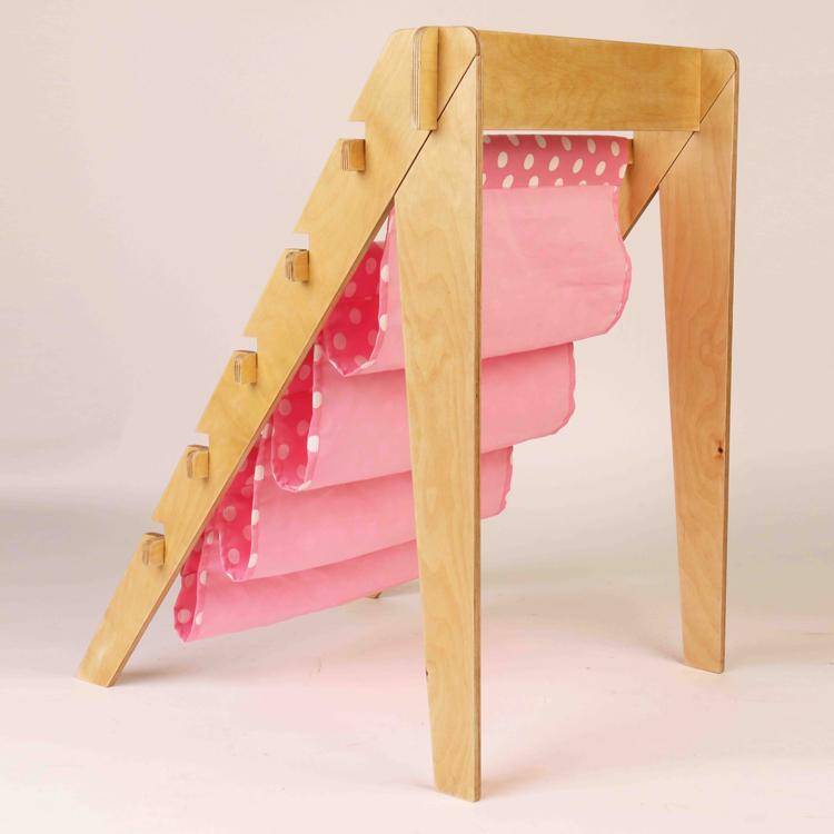 CuddlyCoo Wooden Book Shelf - Baby Pink - BOOKSHELFBP
