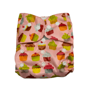 Cupcakes and Muffins Re-Usable Cloth Diaper - CD-CPKMFN-3-3