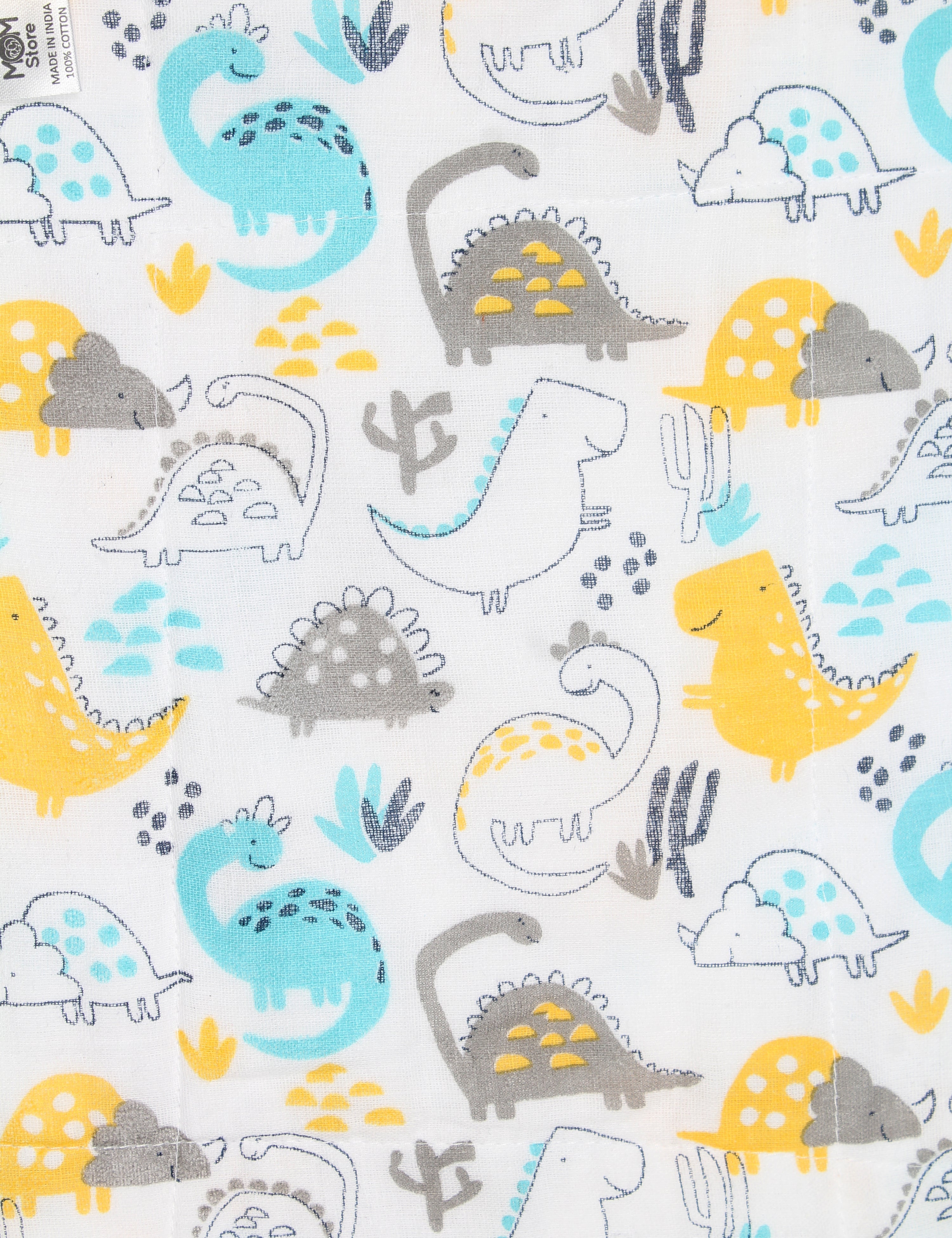 Dino Forest - Muslin Burp Cloth